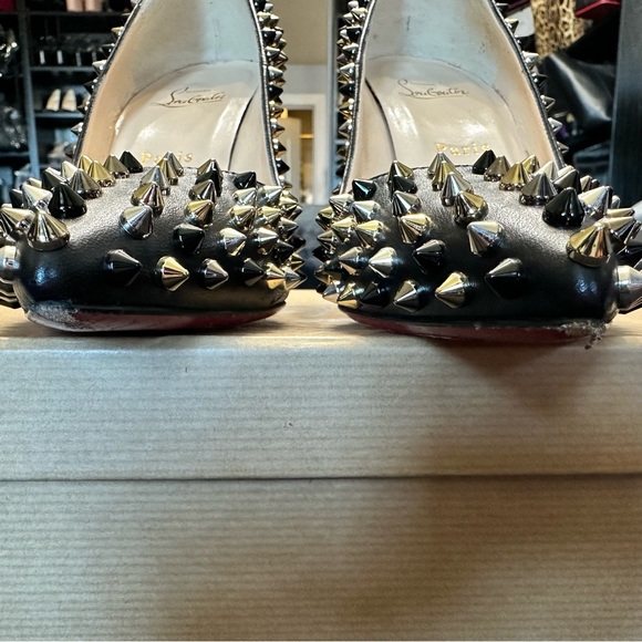 Christian Louboutin 100mm Mixed Color Spike Pigalle EU 38.5 - Picture 8 of 11